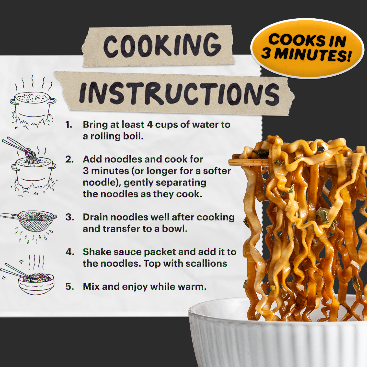Soy & Scallion Noodles | 4 Packs